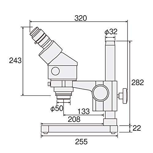 ホーザン(HOZAN) 実体顕微鏡 ズーム式 倍率:7~45倍 作動距離84ｍｍ 像