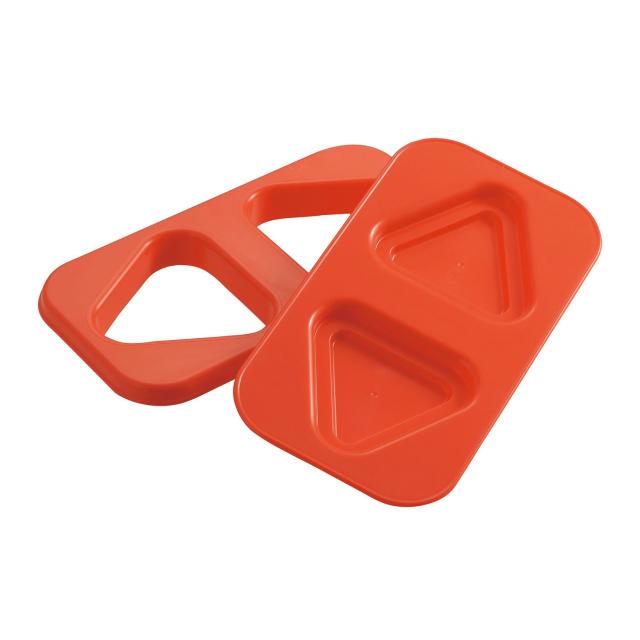 曙産業 おにぎり型 さんかく レッド 日本製 握らないおにぎり 具たっぷりのご飯サンドが作れる 手を汚さず簡単 ダブルエンボス加工でくっ