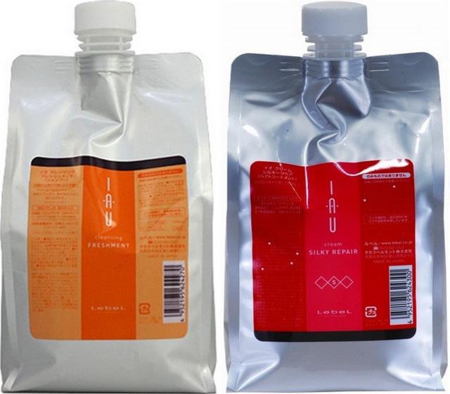 ルベル IAU イオ クレンジング フレッシュメント シャンプー 1000ml＆イオ クリーム シルキーリペア トリートメント1000ml 詰め替え セッ
