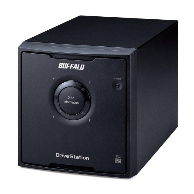 BUFFALO RAID5対応 USB3.0用 外付けハードディスク 4ドライブモデル 4TB HD-QL4TU3/R5J