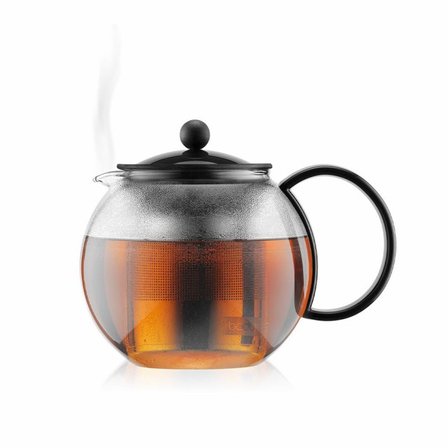 BODUM ボダム ASSAM アッサム ティープレス ステンレスフィルター プラスチックハンドル 1L ブラック 【正規品】 1805-01の通販は