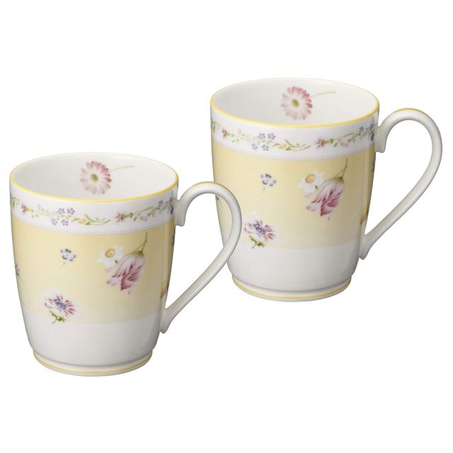 Noritake ノリタケ マグカップ ( ペアセット ) 295cc ジュヌフレール 電子レンジ対応 2個 ボーンチャイナ P97280/4620の通販は 5,383円