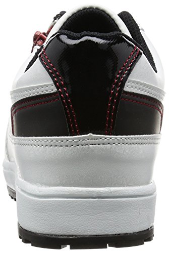 ジーベック 安全靴 作業靴 85118 セフティ シューズ 耐滑 軽量 ファスナー ホワイト 26.5cm