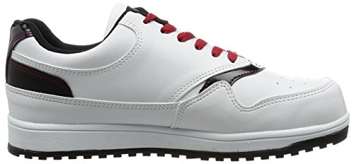 ジーベック 安全靴 作業靴 85118 セフティ シューズ 耐滑 軽量 ファスナー ホワイト 26.5cm