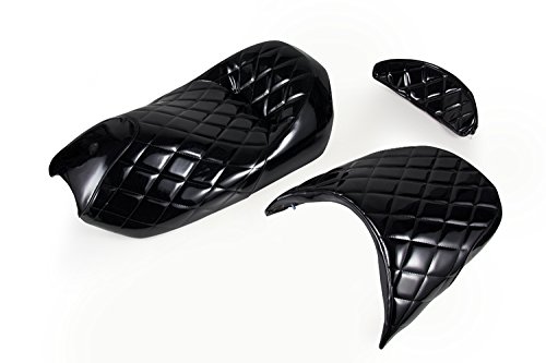 バイクパーツセンター(Bike Parts Center) ベース付エナメルシート ブラック 黒 マジェスティ/C SG03J 303423