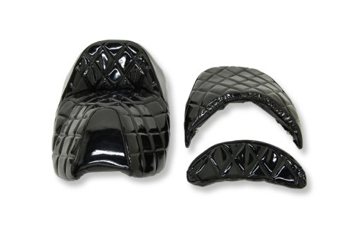 バイクパーツセンター(Bike Parts Center) ベース付エナメルシート ブラック 黒 マジェスティ/C SG03J 303423