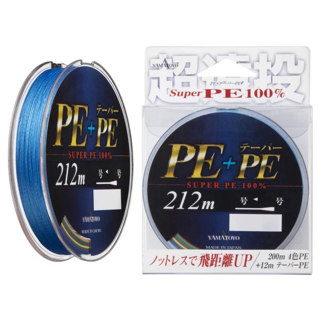 ヤマトヨテグス(YAMATOYO) PEライン PE+テーパーPE 212m 0.8~7号 4色の通販は