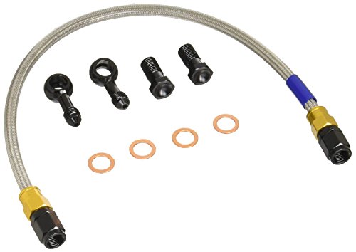 SWAGE LINE(スウェッジライン) リアブレーキホースKIT アルミ(ゴールド/ブラック) クリアホース ZEPHYR χゼファー(96-08) ZEPHYR400