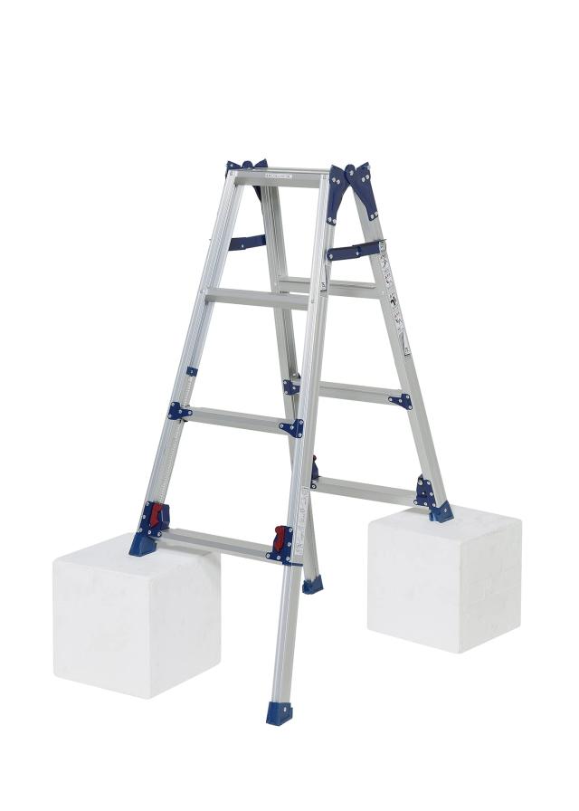 ピカコーポレイション 四脚アジャスト式脚立 かるノビ SCL-120Aの通販は 14,098円