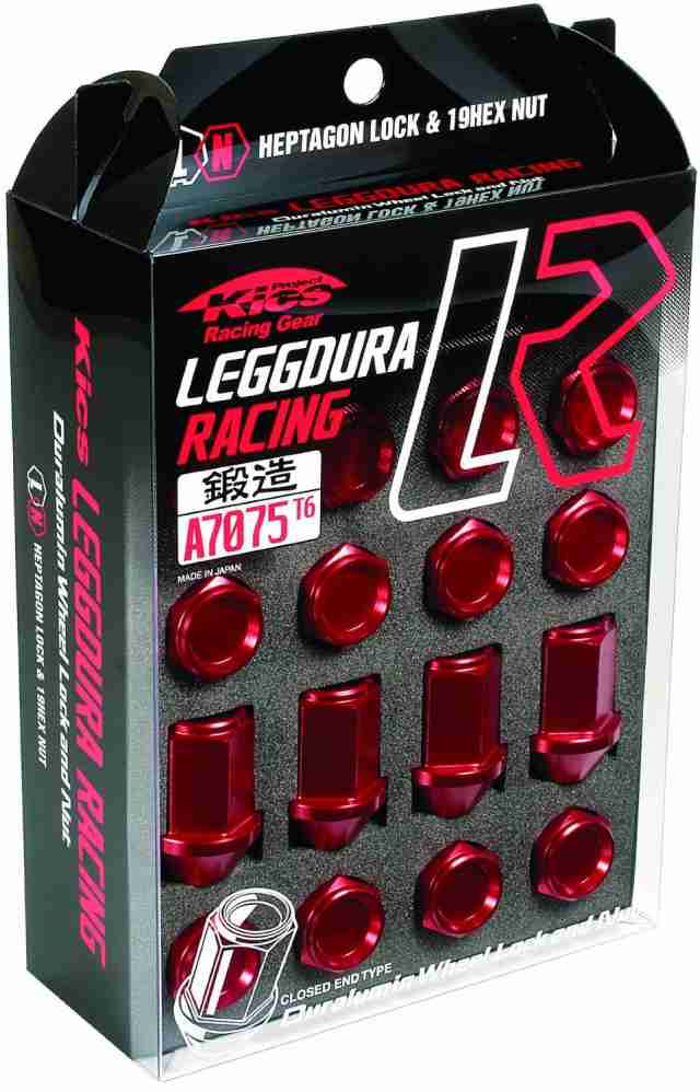 協栄産業 Kics LEGGDURA RACING  LEGGDURA RACING  M12XP1.25 ブルー  個数:16P   品番  KIC36Uの通販は