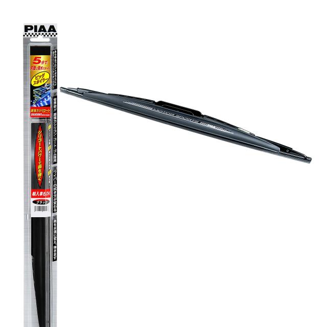 PIAA(ピア) ワイパー ブレード 600mm 超強力シリコート 特殊シリコンゴム 1本入 呼番81 ビッグスポイラーブラック 輸入車対応 IWS60FBの通販は