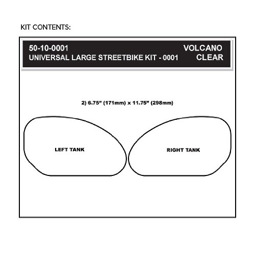 STOMPGRIPストンプグリップ トラクションパッド ユニバーサル 300x170mm SPORTBIKE VOLCANO クリア 55-10001_1