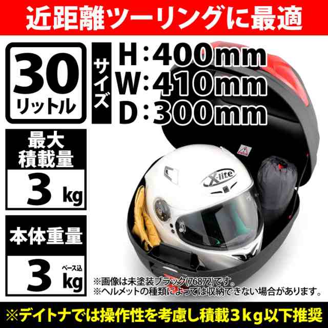 GIVI(ジビ) バイク用 リアボックス モノロック 30L E300N2G730 シルバー塗装 レッドレンズ 76881｜au PAY マーケット