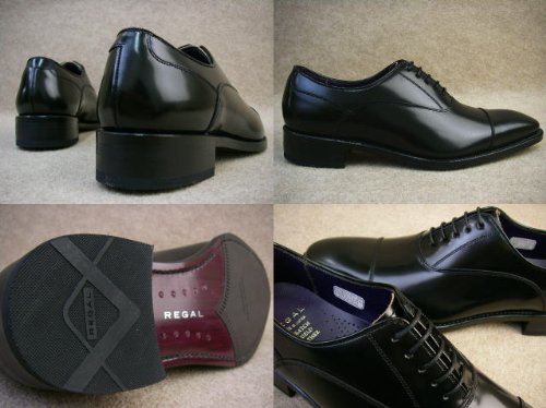 リーガル 25AR BE ブラック フォーマル ストレートチップ ビジネスシューズ 25.5cm ウェア＆シューズ