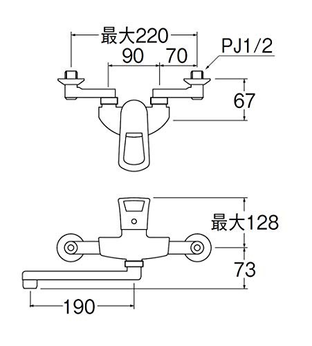 SANEI(三栄水栓製作所) 【水栓金具】 シングル混合栓・キッチン用