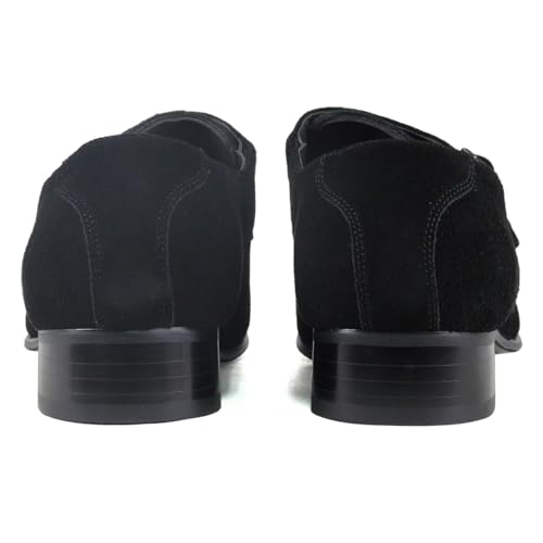 サラバンド スクエアトゥダブルモンクカウレザードレスシューズ/7773