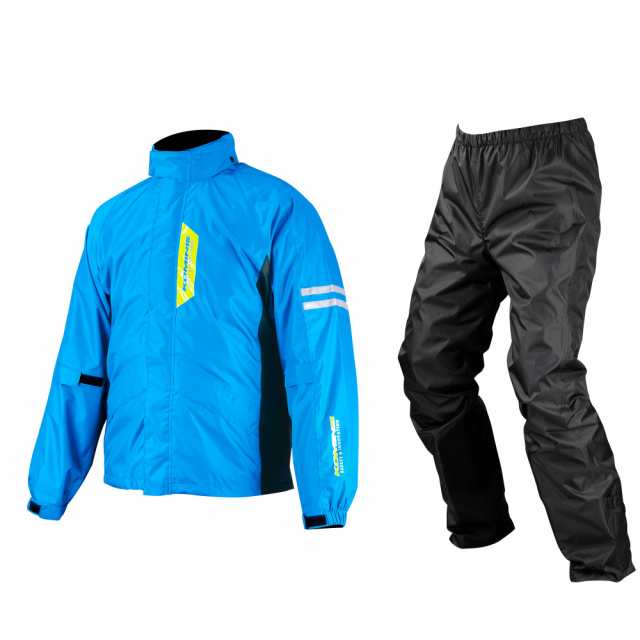 [KOMINE] バイク用レインウェア 03-539 メンズ Cyan Blue 2XLの通販は