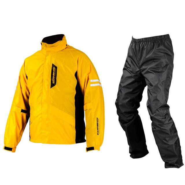 KOMINE バイク用レインウェア 03-539 メンズ Yellow L