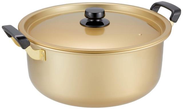 北陸アルミ 両手鍋 32cm ガス火専用 軽量 純しゅう酸 味づくし 日本製の通販は