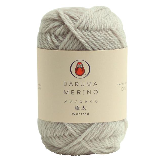 DARUMA メリノスタイル 極太 毛糸 極太 Col.302 グレー 系 40g 約65m 01-6140の通販はau PAY マーケット ...