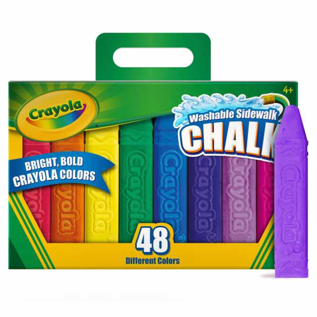 クレヨラ (Crayola) チョーク 水でおとせる ジャンボチョーク 48色 正規品 512048