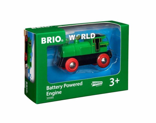 BRIO バッテリーパワー機関車（緑） 33595