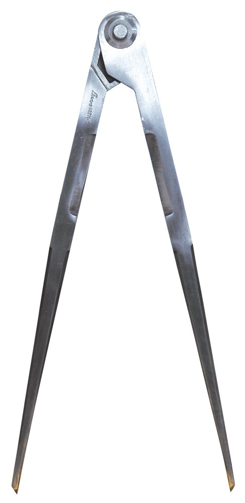 シンワ測定(Shinwa Sokutei) 鋼製コンパス 超硬チップ付き E-2 30cm 77545