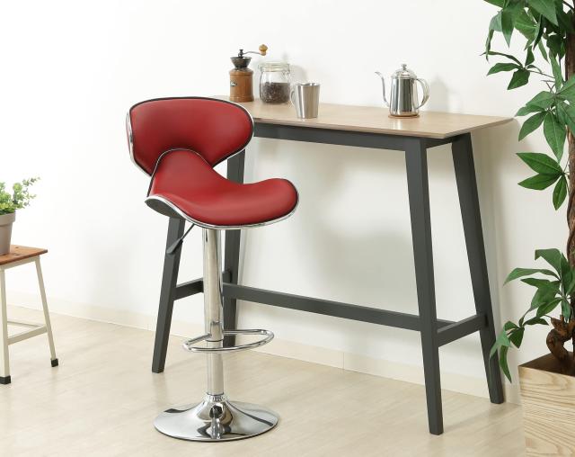 不二貿易 チェア 幅45.5cm ダークブラウン 回転 合皮 コンフォート 97557