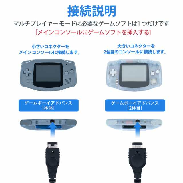 Mcbazel GBA用 ゲームボーイアドバンス用通信ケーブル 2プレイヤー