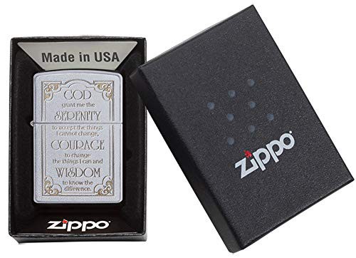 ZIPPO(ジッポ) オイルライター USモデル SERENITY PRAYER サテン