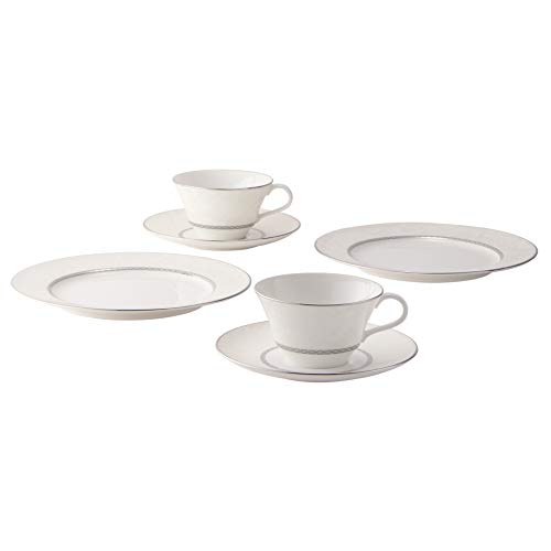 NARUMI(ナルミ) 食器セット ミラノビアンカ ティータイムセット ペア ホワイト 6点セット 51461-21963Pの通販は 12,400円