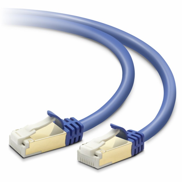 エレコム LANケーブル CAT7 20m ツメが折れない 爪折れ防止コネクタ スタンダード ブルーメタリック LD-TWST/BM200の通販は
