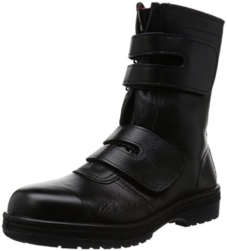 ドンケル 安全靴 マジック式 ラバー2層底 耐滑 耐延焼 JIS T8101革製S種E・F合格 R2-54 ブラック 27.5