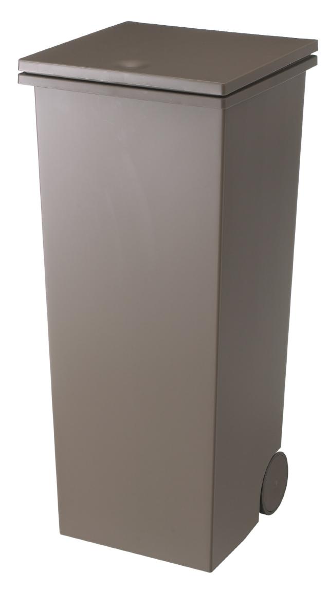 I’mD (アイムディー) ふた付き ゴミ箱 Kcud クード スクエア プッシュタイプ (24L, オールブラウン) スリム プッシュ式 おしゃれ 6,160円