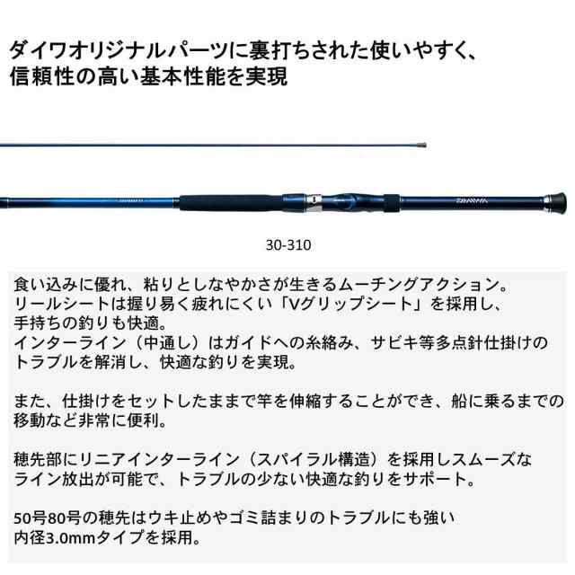 ダイワ(DAIWA) 船ロッド インターライン シーパワー73 50-350 釣り竿の通販はau PAY マーケット - morushop | au  PAY マーケット－通販サイト