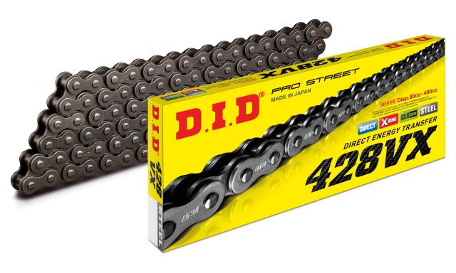 D.I.D(大同工業)バイク用チェーン カシメジョイント付属 428VX-108ZB STEEL(スチール) X-リング 二輪 オートバイ用の通販は 9,026円