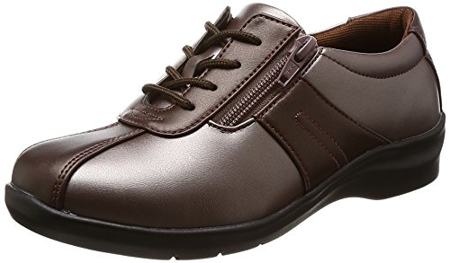 イブ スニーカー 4E 幅広 ファスナー付 21.5~25cm 195 MセピアC 22cmの通販は 5,405円