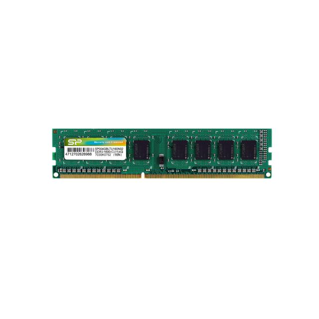 シリコンパワー デスクPC用メモリ DDR3 1600 PC3-12800 4GB×1枚 240Pin Mac 対応 SP004GBLTU160N02