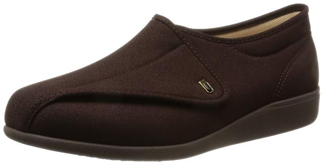 カイホシュギ 介護シューズ 軽量 幅広4E KHS M900 メンズ ダークブラウンストレッチ 26.0 cm 4E