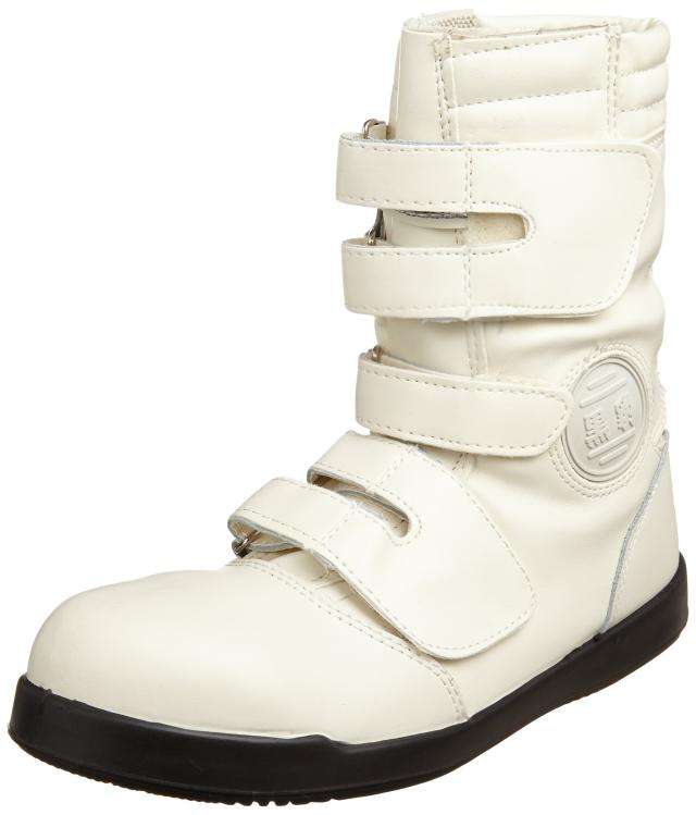 コーコス信岡 高所用安全靴 先芯 マジック ウレタン2層底 黒豹 メンズ ホワイト 24.5 cmの通販は 6,142円