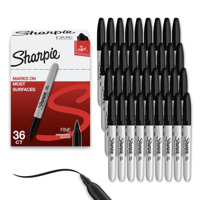 Sharpie シャーピー ブラック 油性マーカー 36本セット F 中字 油性ペン 1884739