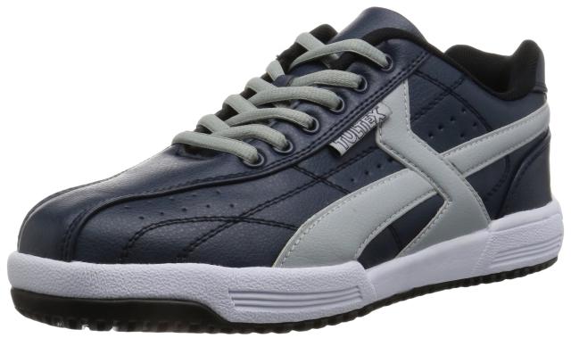 タルテックス 安全靴 作業靴 AZ51622 セーフティシューズ 鋼製先芯 JSAA A種 耐油 静電 3E ネイビー×シルバー 22.5 cm 5,187円