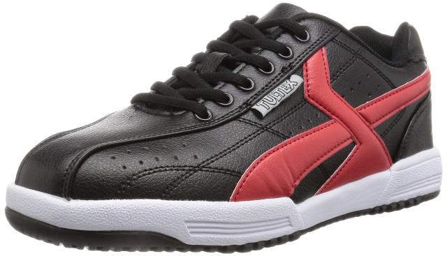 タルテックス 安全靴 作業靴 AZ51622 セーフティシューズ 鋼製先芯 JSAA A種 耐油 静電 3E ブラック×レッド 28.0 cm