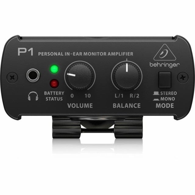 Behringer インイヤーモニター アクティブタイプ ベルト取り付け可能 ステレオ/モノラル切り替え可能 LRバランス調整可能 9V電池で最大12の通販は
