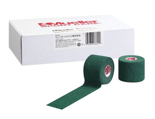 Mueller(ミューラー) ティアライトテープ グリーン Tear light Tape Green 50mm [6個入り] ソフト伸縮テープ スモールパック 23673 グリ