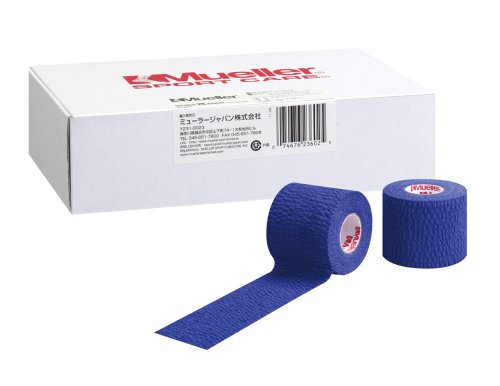 Mueller(ミューラー) ティアライトテープ ブルー Tear light Tape Blue 50mm [6個入り] ソフト伸縮テープ スモールパック 23674 ブルー 5の通販は