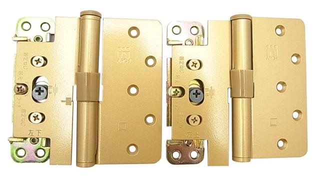 和気産業(Waki Sangyo) ARCH 3次元調整丁番 左用 上下セット 取付容易 位置調整 扉 ゴールド 縦102×横102×厚み2.5mm BHー385