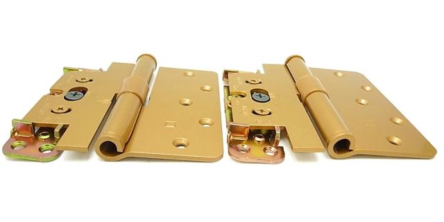 和気産業(Waki Sangyo) ARCH 3次元調整丁番 左用 上下セット 取付容易 位置調整 扉 ゴールド 縦102×横102×厚み2.5mm BHー385