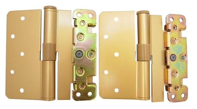 和気産業(Waki Sangyo) ARCH 3次元調整丁番 左用 上下セット 取付容易 位置調整 扉 ゴールド 縦102×横102×厚み2.5mm BHー385
