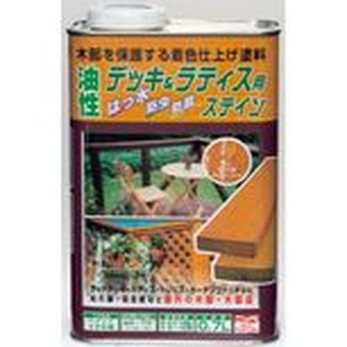 ニッペ ペンキ 塗料 油性デッキ＆ラティス用 0.7L ウォルナット 油性